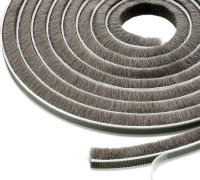 Weather strips with adhesive